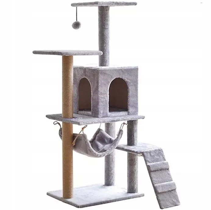 DRAPAK DLA KOTA WIEŻA LEGOWISKO DOMEK 5 POZIOMÓW