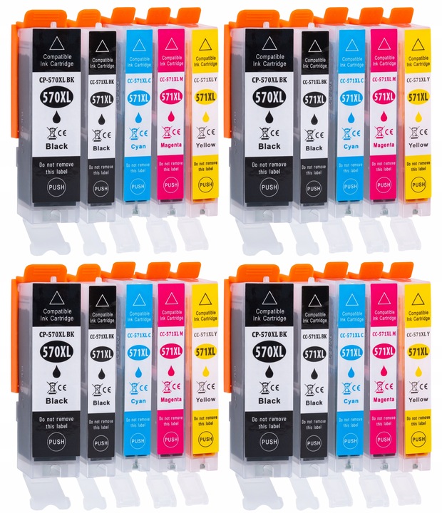 20x NOWE TUSZE DO DRUKARKI CANON PIXMA MG 5750 XL