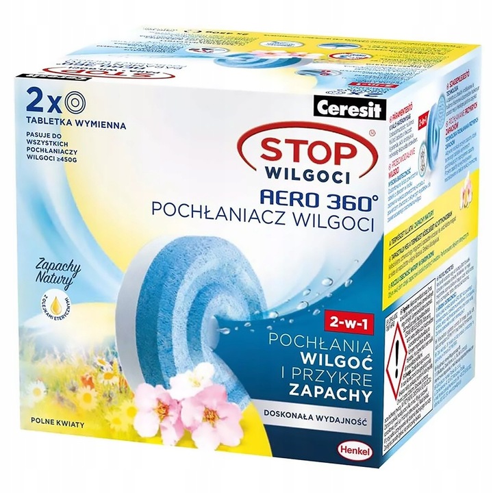 4x POCHŁANIACZ STOP WILGOCI CERESIT AERO WKŁADY