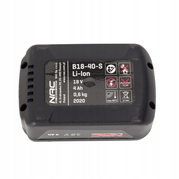 NAC AKUMULATOR 4,0 Ah 18V B18-40-S