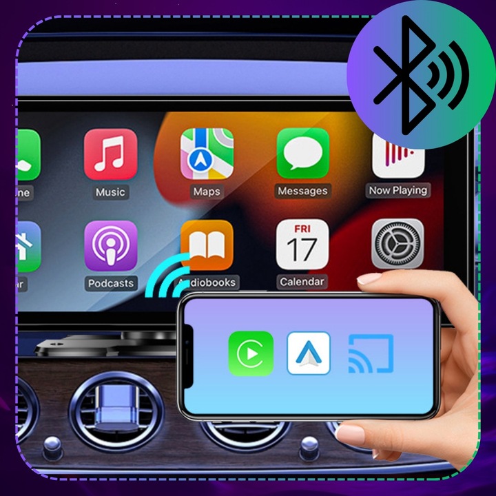 Uniwersalny ekran 10.26" Multimedia radio samochodowe Carplay Android