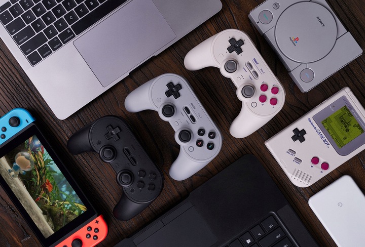 8BitDo Pro 2 Gray v2 Hall Effect Pad Bluetooth Android Apple PC Switch