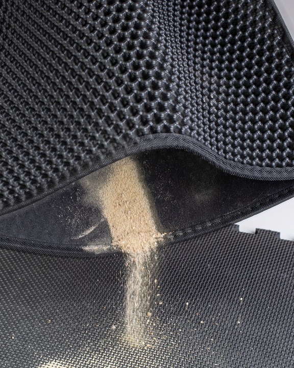 MATA POD KUWETĘ WYCIERACZKA DLA KOTA PODKŁADKA DWUWARSTWOWA DUŻA 60X45