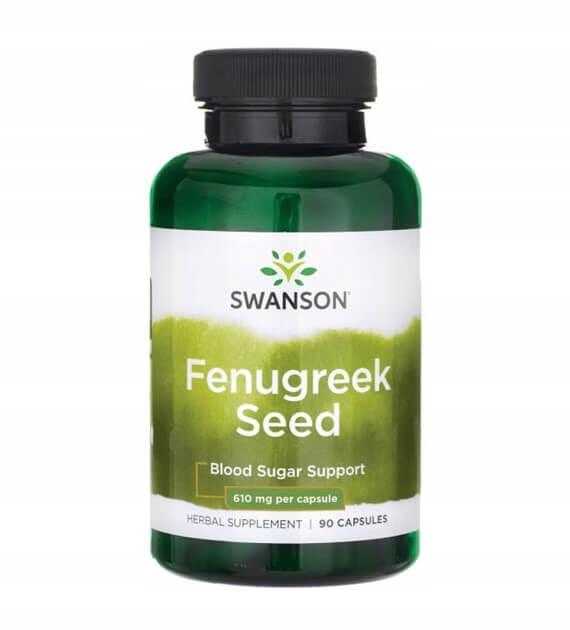 SWANSON Fenugreek Kozieradka 610mg 90 CHOLESTEROL testosteron