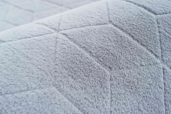 Dywan Rabbit 3D pluszowy miękki jedwabisty futro królika 120x170