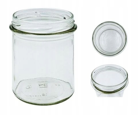 16x SŁOIK PROSTY 350ml MIÓD DŻEM MIĘSO PASZTET ŚWIECZKI PRZETWORY OWOCE