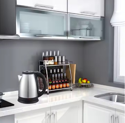 CZAJNIK ELEKTRYCZNY BEZPRZEWODOWY 1500W 2L DUŻY SREBRNY STAL