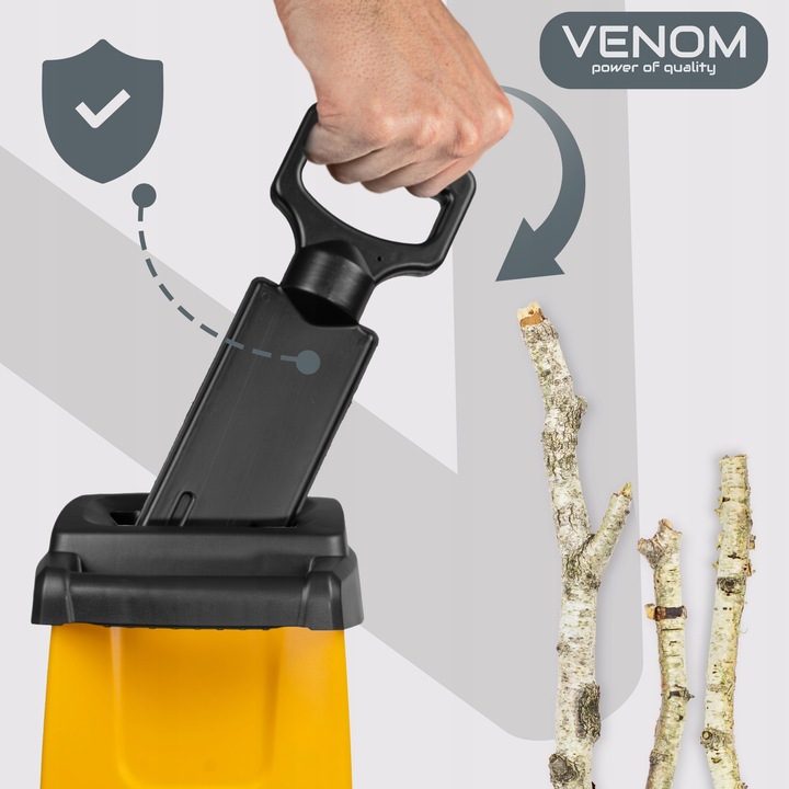 ROZDRABNIACZ ELEKTRYCZNY RĘBAK DO GAŁĘZI PRO MOCNY SILNIK ZBIORNIK 60L