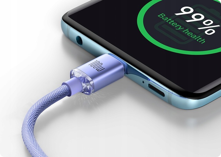 BASEUS MOCNY KABEL USB-C SZYBKIE ŁADOWANIE TYPE-C PD 100W QC 3.0 5A 1.2M