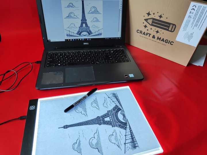 TABLET GRAFICZNY ZESTAW 5W1 DESKA KREŚLARSKA DO RYSOWANIA PREZENT+GRATISY