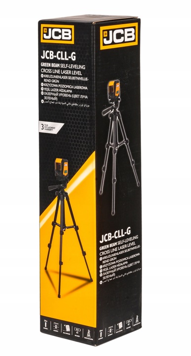 POZIOMICA LASEROWA SAMOPOZIOMUJĄCA LASER KRZYŻOWY ZIELONY 20M STATYW
