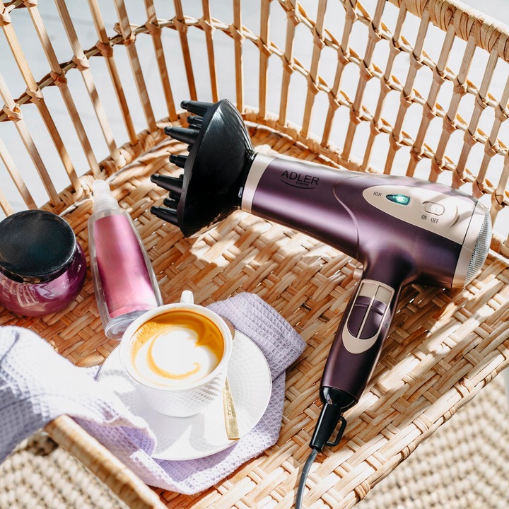 SUSZARKA DO WŁOSÓW Z JONIZACJĄ 2400W Zimny nawiew + Koncentrator i