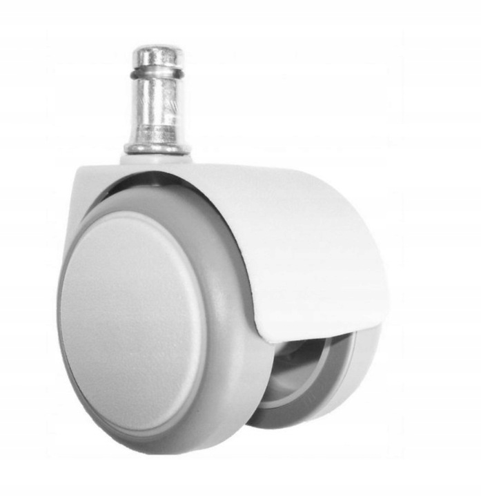 Kółka do fotela obrotowego BIAŁE 50 mm fi.11 mm