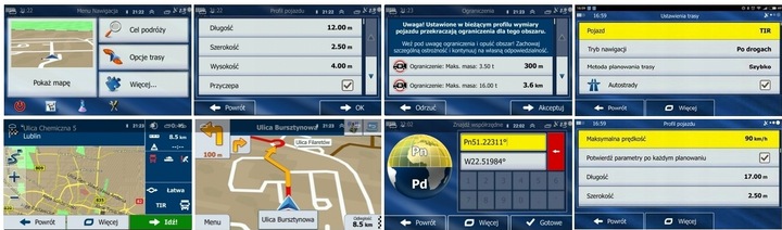 Nawigacja samochodowa dla ciężarówek GPS 7 iGO Primo TIR BUS Autobus