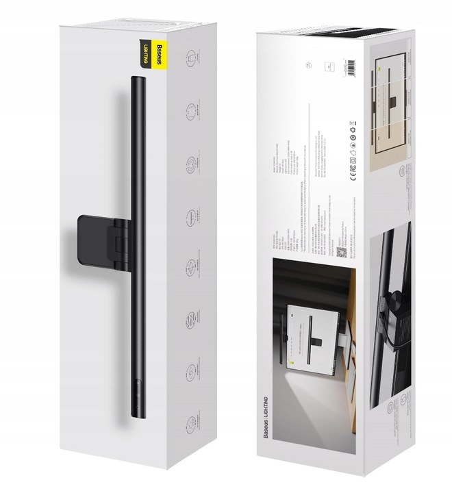 Baseus ergonomiczna dotykowa regulowana lampka wisząca LED na monitor USB-C