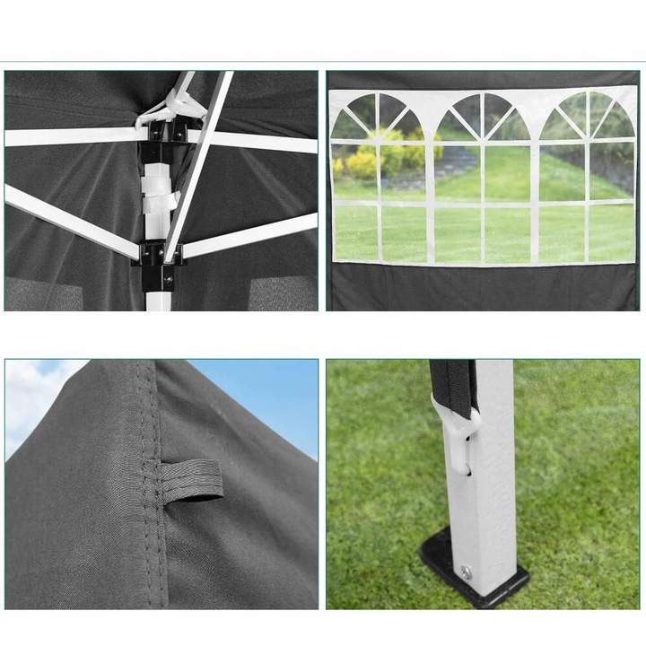 PAWILON OGRODOWY AUTOMATYCZNY NAMIOT HANDLOWY 3x3 m EKSPRESOWY 4