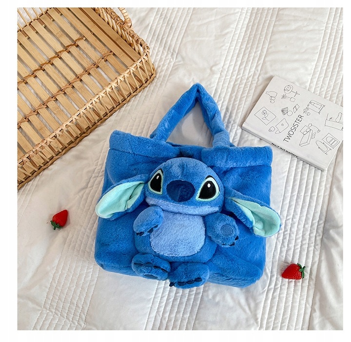 TOREBKA PLUSZAK STICH STITCH MASKOTKA PLUSZOWA TOREBECZKA NA RAMIĘ DZIECI