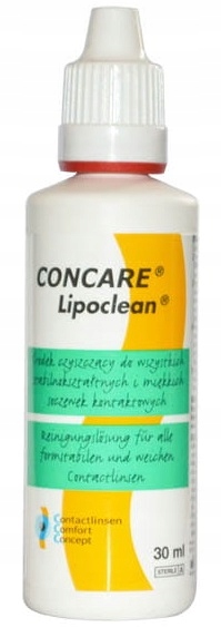Środek czyszczący do soczewek CONCARE LIPOCLEAN 30 ml usuwający tłuszcze