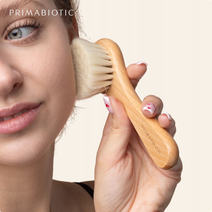 SZCZOTKA DO MASAŻU TWARZY PRIMABIOTIC + WORECZEK Idealna Do