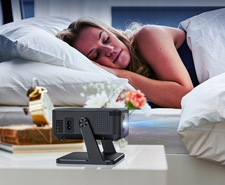 PROJEKTOR RZUTNIK ANDROID SMART TV WIFI FULL HD 6000LM 4K LED