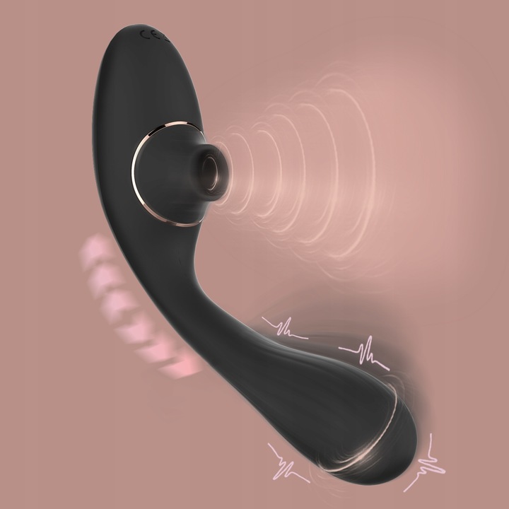 Gisty Sally wibrator damski ssący powietrzny do łechtaczki 2 w 1 i punktu G