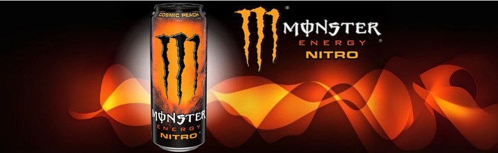 12 x MONSTER Energy Nitro Cosmic Peach Gazowany napój energetyk 500 ml