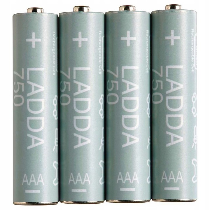 Akumulatorki IKEA LADDA 750mAh AAA 4 sztuki