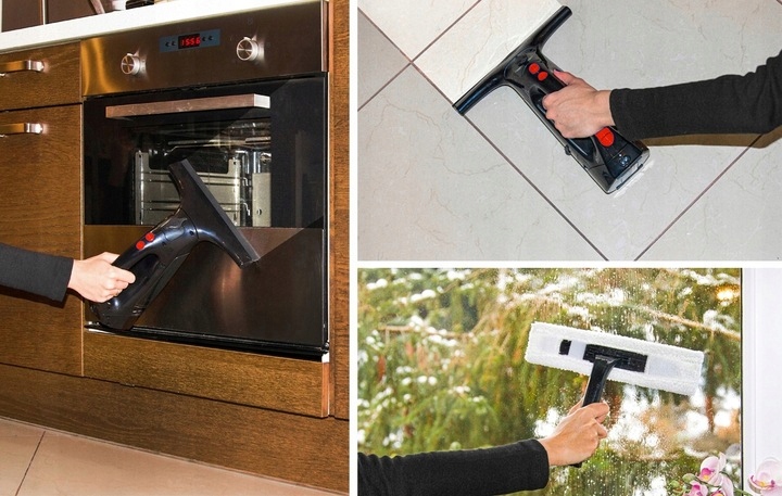 MYJKA DO OKIEN SZYB AKUMULATOROWA TELESKOP WYSOKIE OKNA + 1L PŁYNU DO