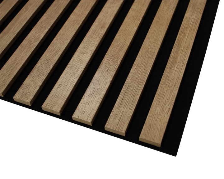 Lamele ścienne 275 x 45 cm - na czarnym filcu Dąb Santa, Champagne i inne