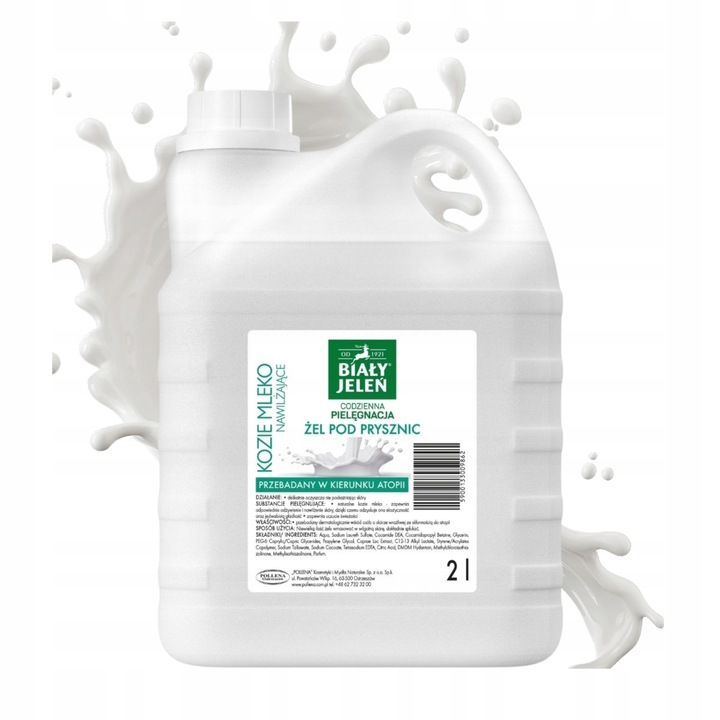 Żel pod prysznic Biały Jeleń KOZIE MLEKO 2L zapas