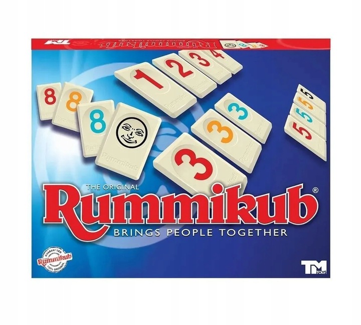 RUMMIKUB Gra planszowa STANDARD w PL logiczna rodzinna Oryginał +106 PŁYTEK