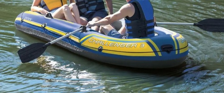Ponton Intex Challenger 3-osob Pompka + Wiosła 68370 MODEL 2024