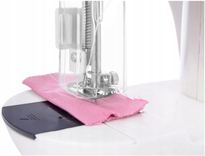 PRAWDZIWA MASZYNA DO SZYCIA DLA DZIECI + IGŁA NICI Z OSŁONĄ NA PALCE LAMPKA