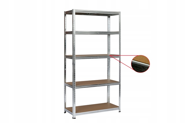 REGAŁ MAGAZYNOWY WARSZTATOWY SOLIDNY 5 PÓŁEK 150x75x30 750 kg KLT30C