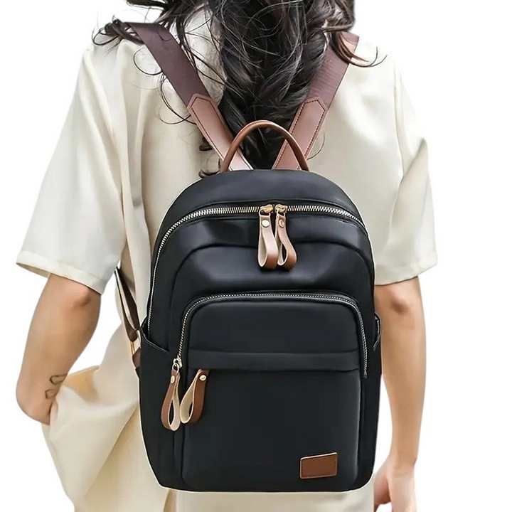 PLECAK DAMSKI PLECACZEK DO PRACY SZKOŁY CZARNY STYLOWY MIEJSKI POJEMNY