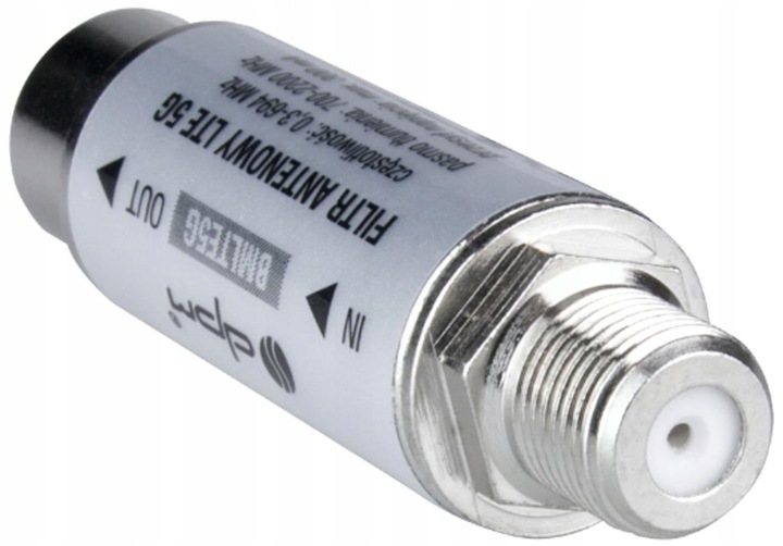 Filtr Antenowy LTE 5G DVB-T/T2 wewnętrzny DPM BMLTE5G 0,3-694MHz 5-694 Mhz