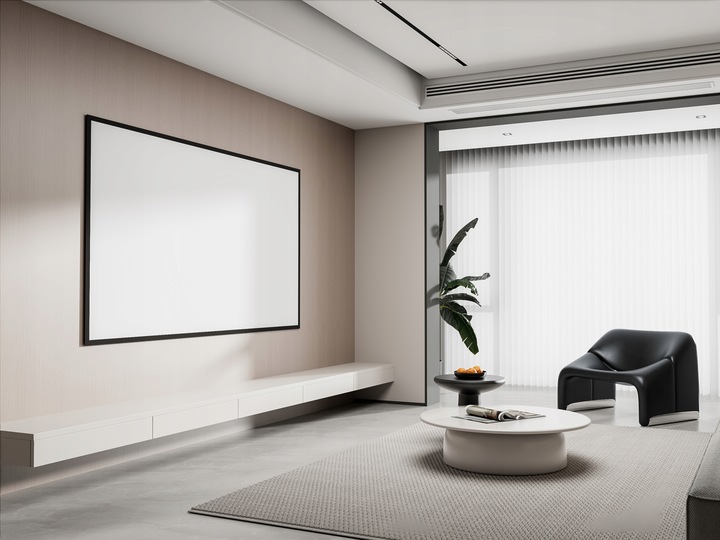 Duży EKRAN PROJEKCYJNY mata przenośna zwijana 100” 221x124 16:9 HDREADY 4K