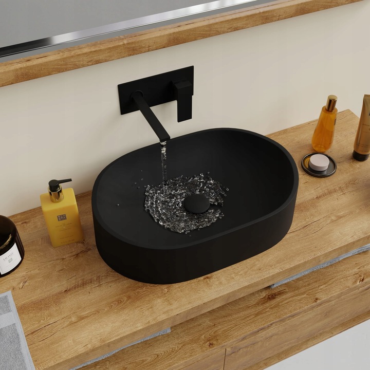 ZESTAW: SYFON UMYWALKOWY DO UMYWALKI + KOREK KLIK-KLAK Z PRZELEWEM CZARNY