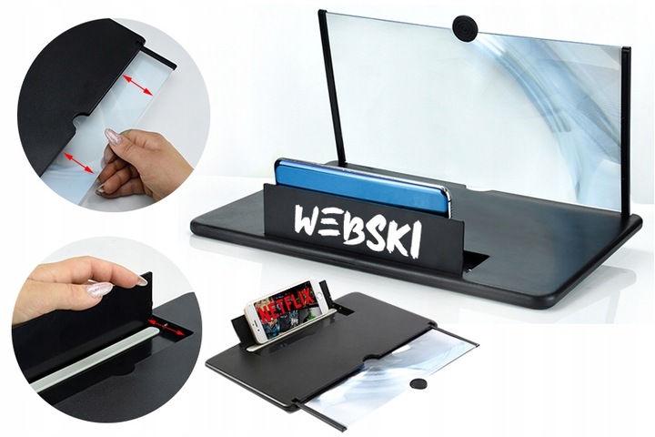 Lupa wzmacniacz ekranu 3D do telefonu 16" CALI POWIĘKSZACZ SZKŁO LUPA ZOOM