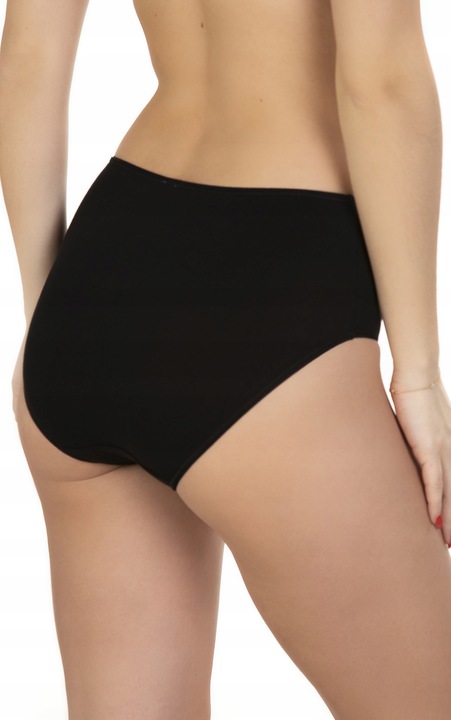 LAMA 400MD figi damskie majtki bawełniane z WYSOKIM STANEM 2-PAK - L