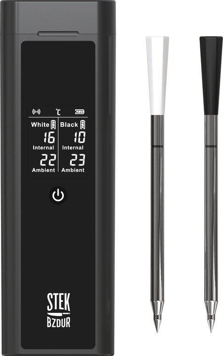 2x Bezprzewodowy Termometr Kuchenny Cyfrowy do Mięsa Steków STEK BZDUR