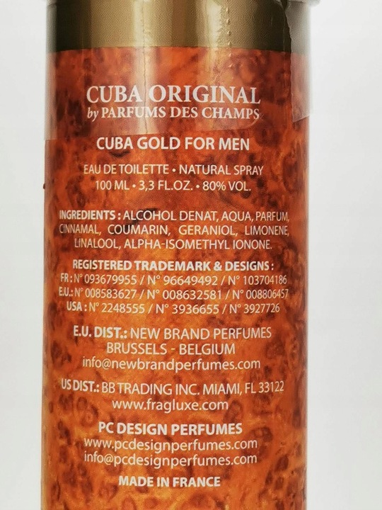 Cuba Gold Men EDT 100ml ŚWIEŻA DOSTAWA
