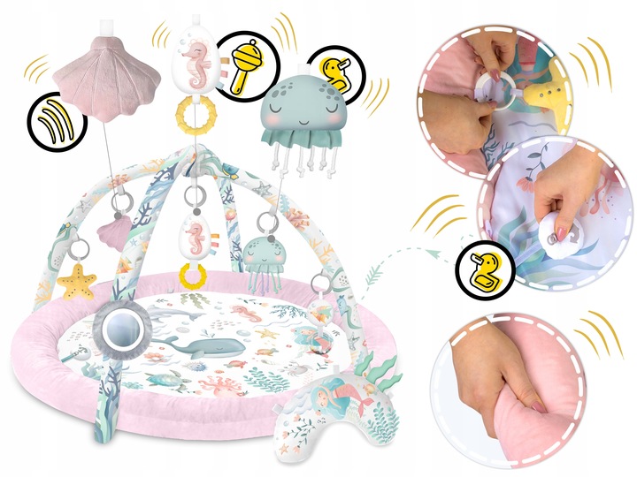 MATA EDUKACYJNA INTERAKTYWNA DLA NIEMOWLĄT KOKON KOJEC GNIAZDO NUKIDO