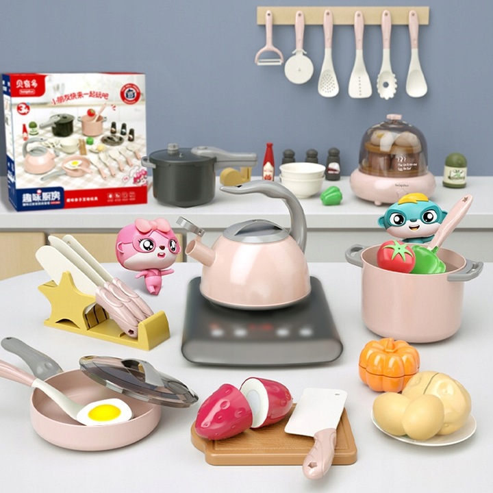 zestaw zabawek kuchennych sztućce 32szt kuchnia