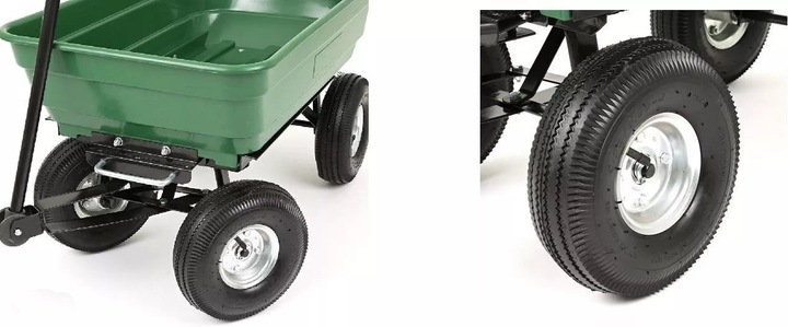 TACZKA WYWROTKA WÓZEK OGRODOWY PRZYCZEPKA METCOR 3w1 TC2145 XXL