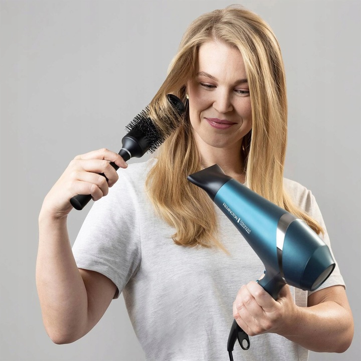 SUSZARKA DO WŁOSÓW REMINGTON Z DYFUZOREM JONIZACJA SENSOR Silnik AC-130km/h