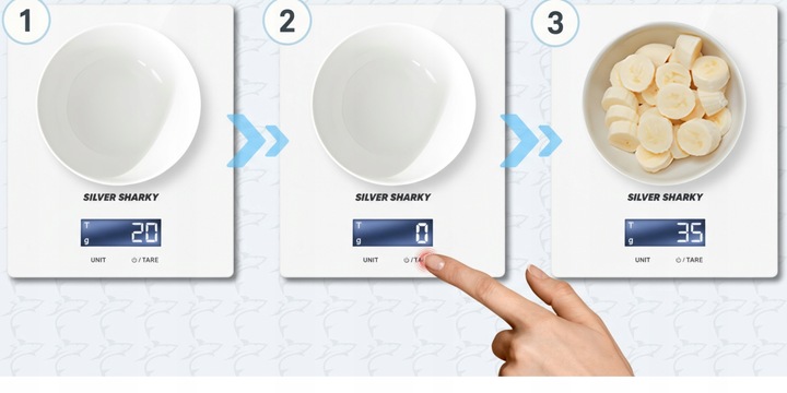 WAGA KUCHENNA ELEKTRONICZNA PRECYZYJNA 1G/5000G Z WYŚWIETLACZEM