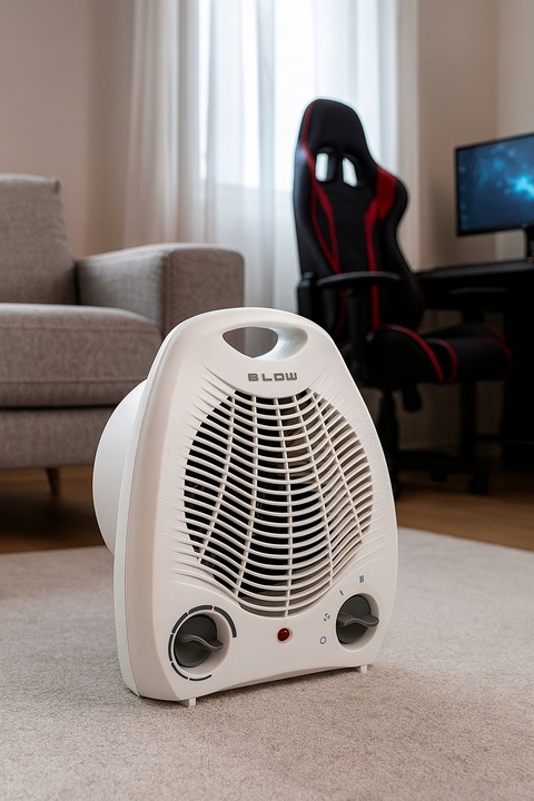 MOCNY TERMOWENTYLATOR ELEKTRYCZNY FARELKA GRZEJNIK TERMOSTAT PIECYK