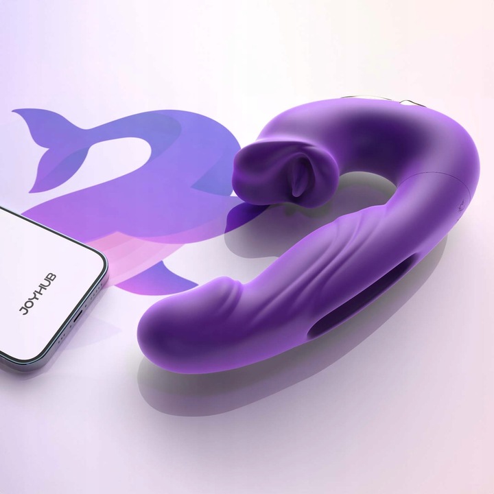 Flapping wibrator wielofunkcyjny fioletowy intensywne orgazmy 7 trybów