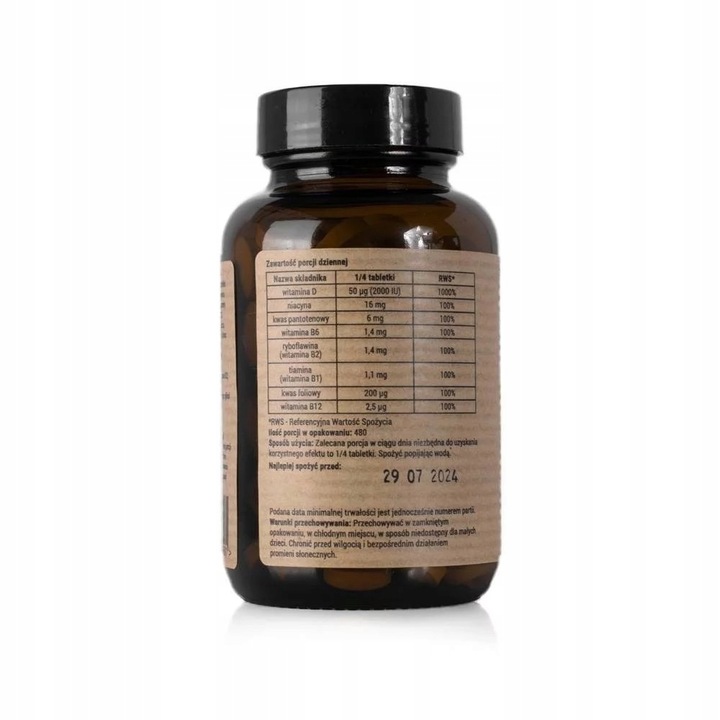 Twój Cel To B COMPLEX D3 8000 witamina z grupy B kompleks - 120 tabletek